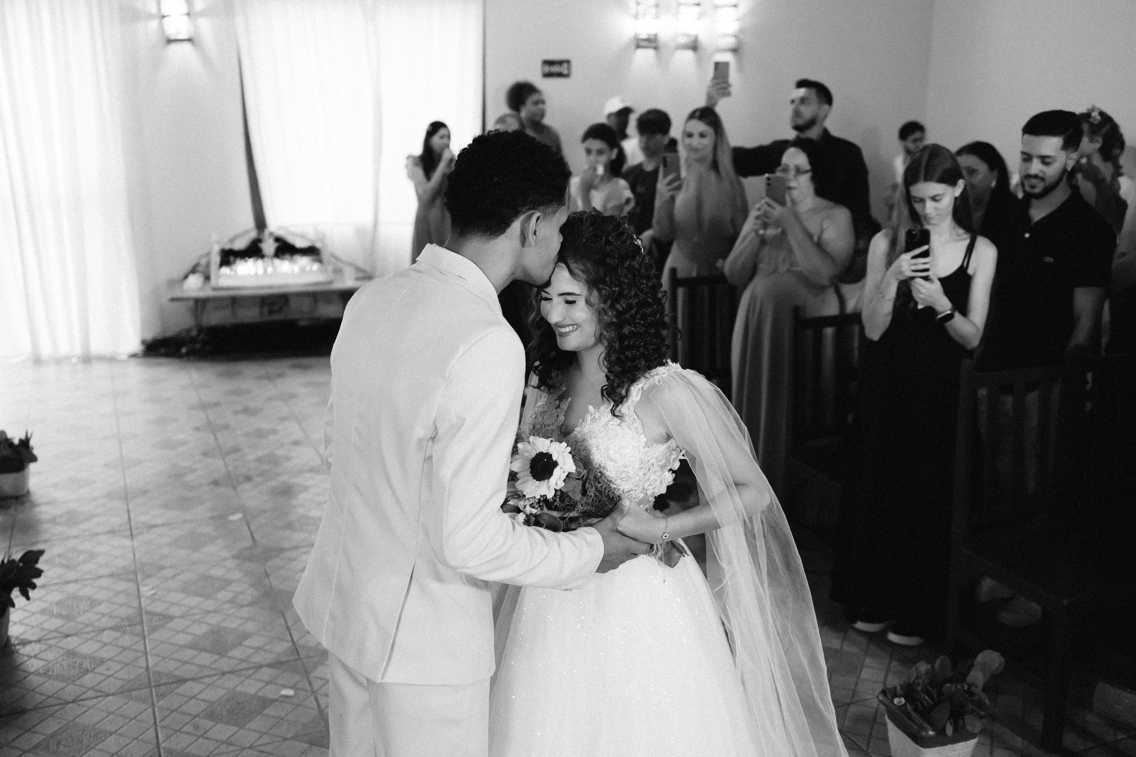 Momento único do casamento